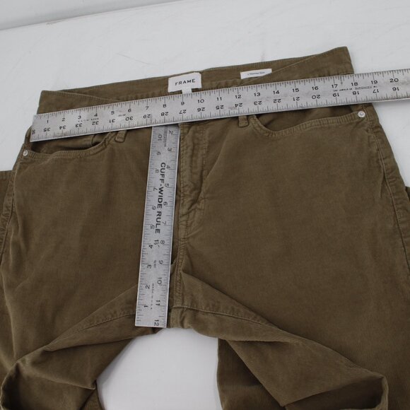 Frame pants Men 36 L32 L'Homme Slim corduroy Mid Rise Stretch flat front pocket - Picture 5 of 12